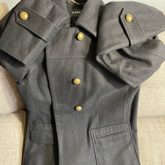 EXPRESS PEA COAT(black) - Picture 2 of 3